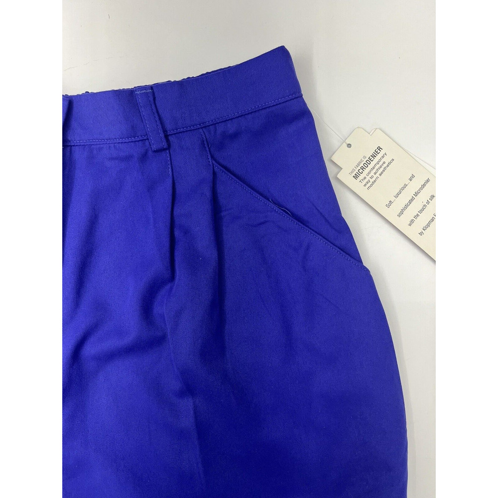 Vintage NWTs Womens Lucia Shorts Size 6 Petite Purple High Waisted Pleated - Picture 2 of 11